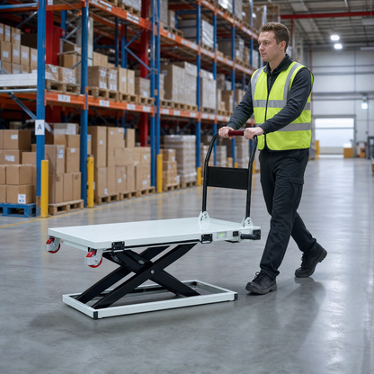 🔥 Limited Stock Available! Premium Electric Hydraulic Lift Table Cart – 660 lbs Heavy Duty Scissor Lift Platform Cart