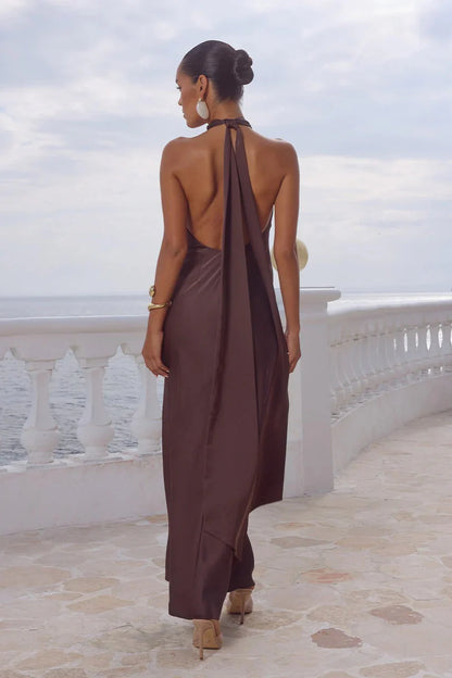 Arabelle Maxi Dress - Bitter Chocolate