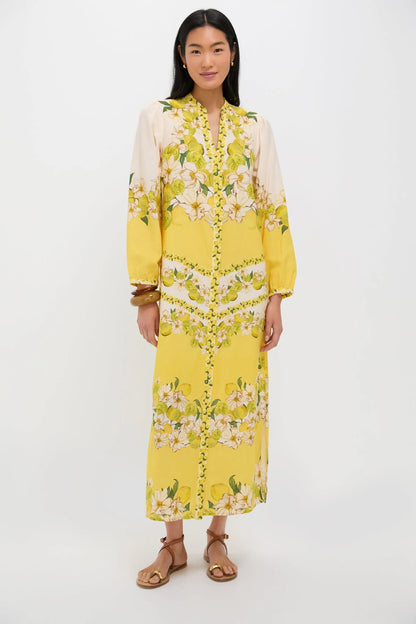 Lemon Summer Riley Caftan