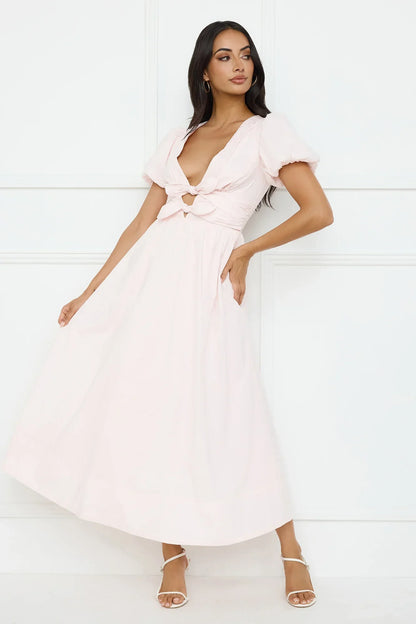 Peach Fizz Maxi Dress Pink
