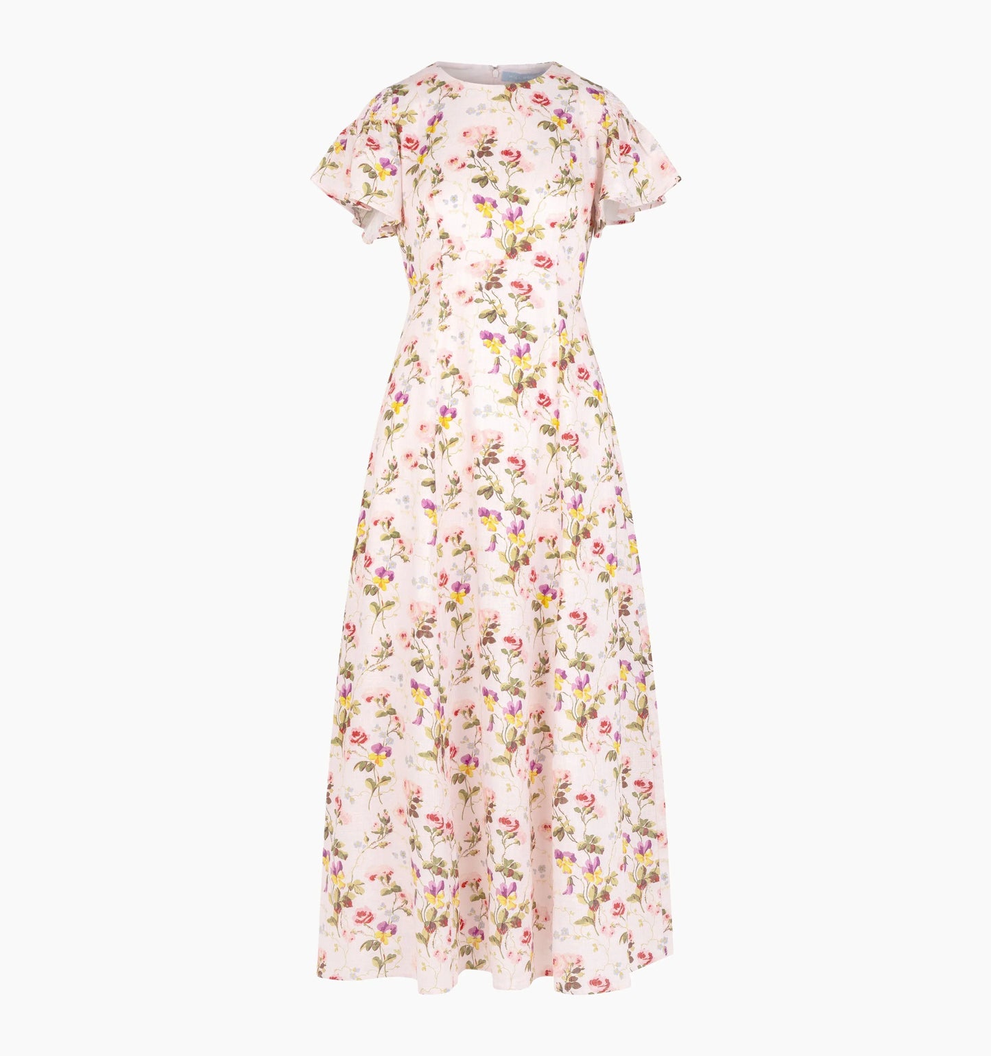 Couturebud The Dominique Dress - Pink Bluebonnet