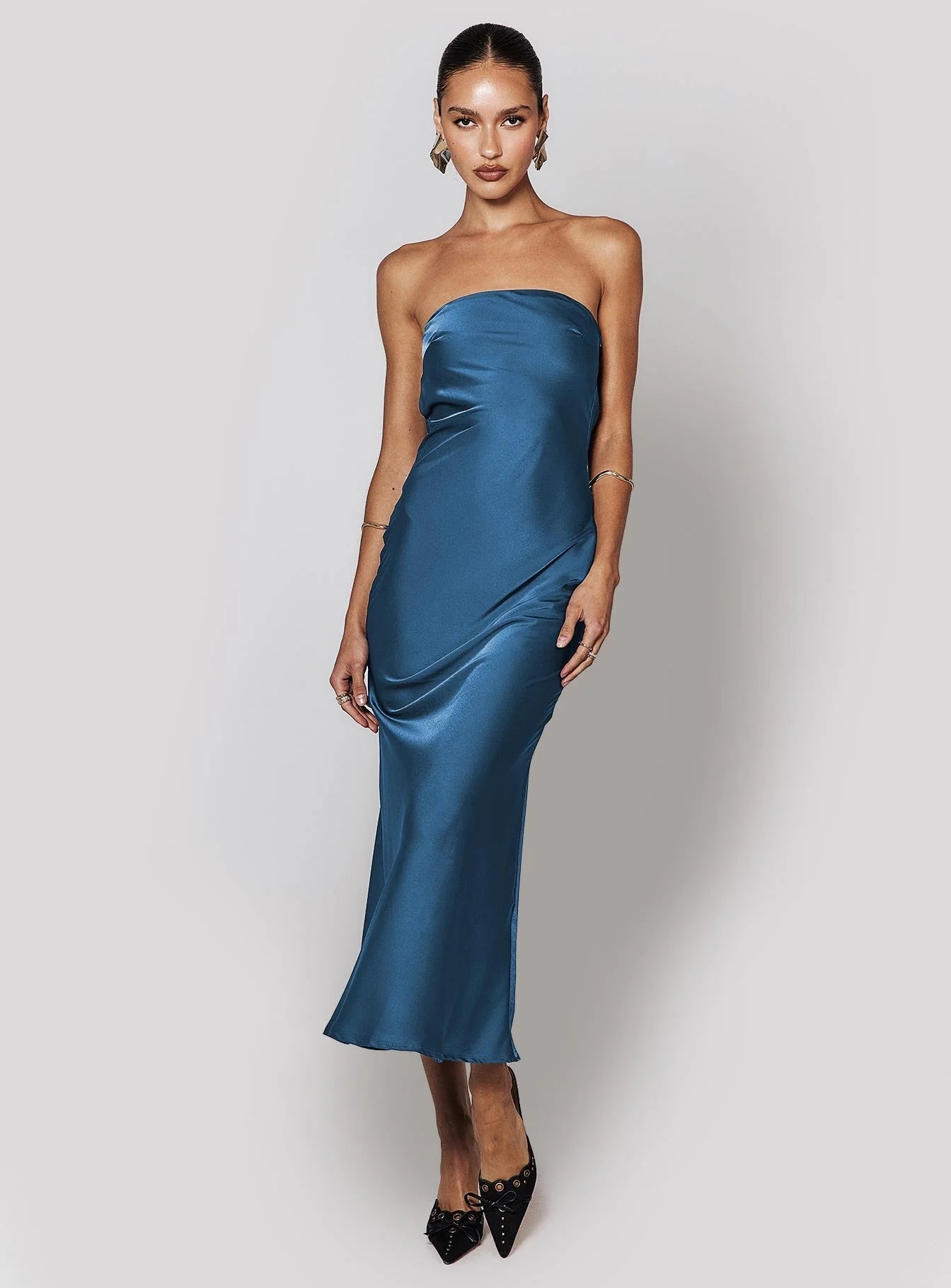 Haley Maxi Dress Mid Blue