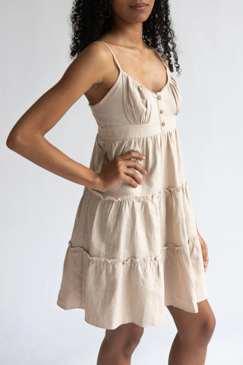 Tiered Linen Sundress