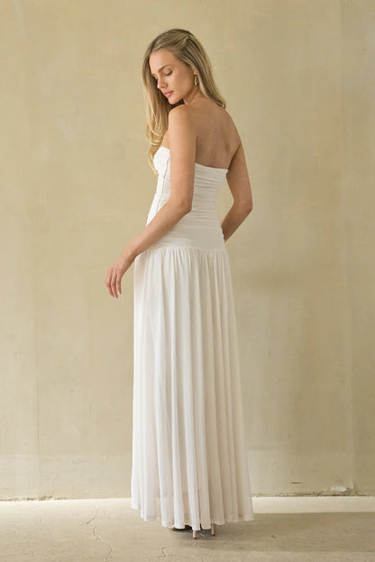 NIA Beverly Mesh Maxi Dress