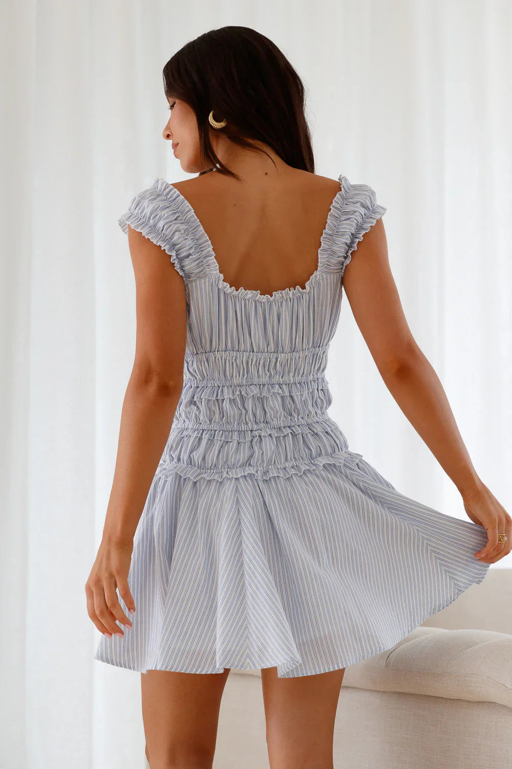 Little Library Mini Dress Blue