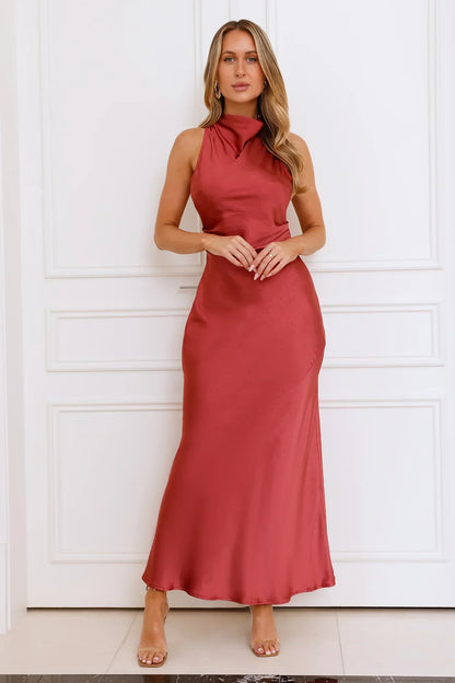Eden Satin Maxi Dress