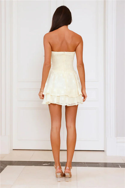 Daisy Dreams Strapless Mini Dress