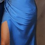 Distant Love Satin Maxi Dress Black