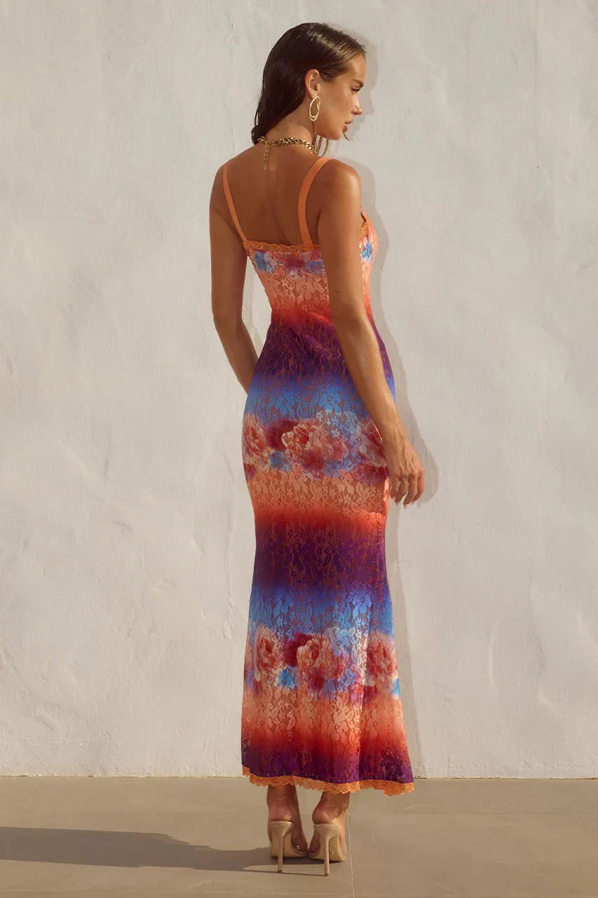 Serina Maxi Dress - Nadia Pink Ombre