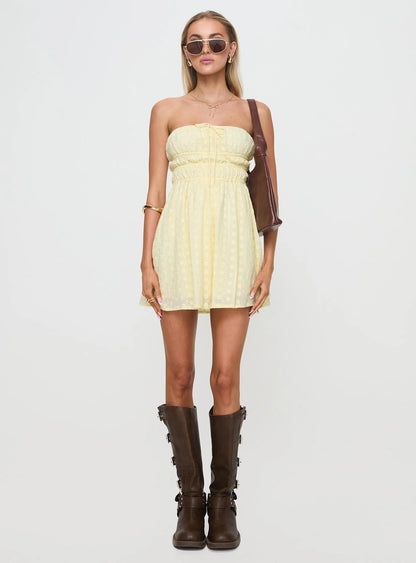 Nnarlia Mini Dress Lemon