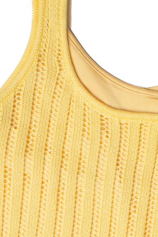 Lined Knit Mini Dress