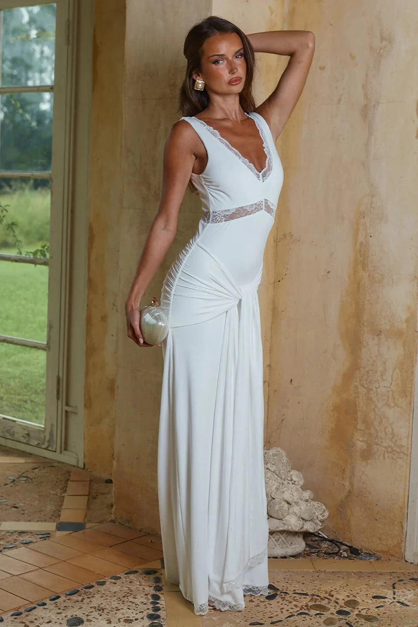 Sophia Maxi Dress - White