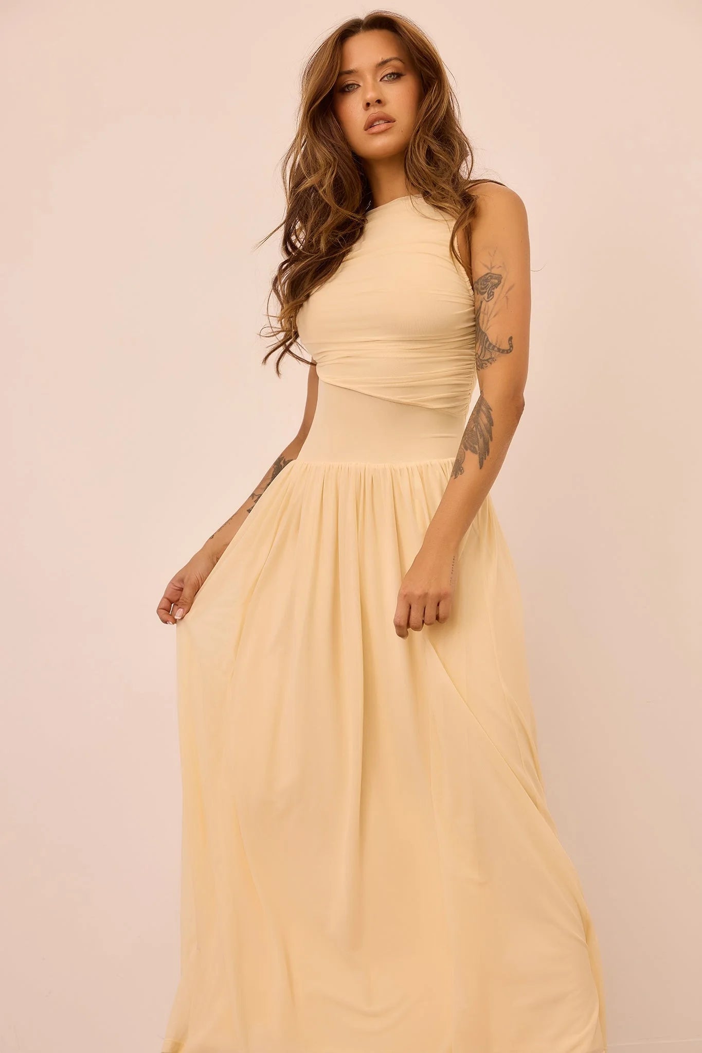 Painters Garden Maxi Dress - Ivory