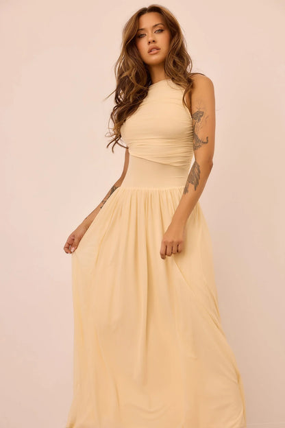 Painters Garden Maxi Dress - Ivory