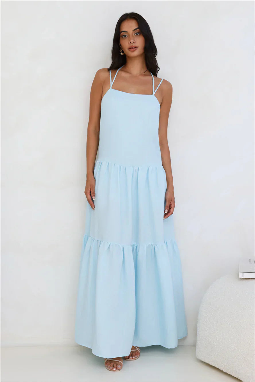 Diamond Affair Maxi Dress Blue