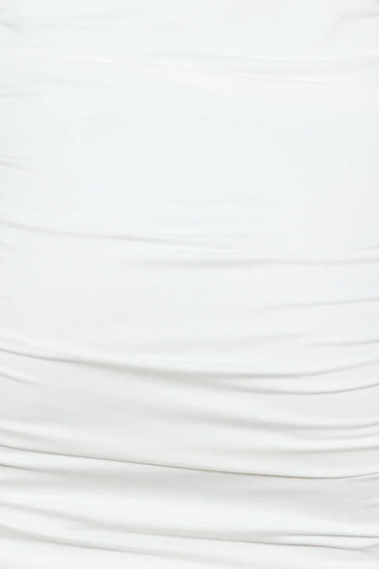 Party Fit Mini Dress White