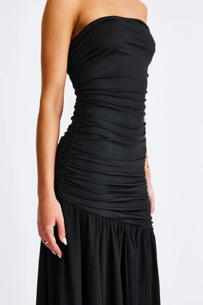 Neve Strapless Maxi Dress - Black