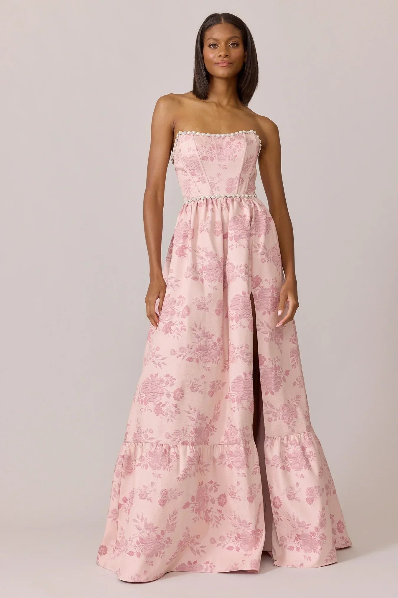 Ellapink Luxe Jacquard Dress | Made To Order