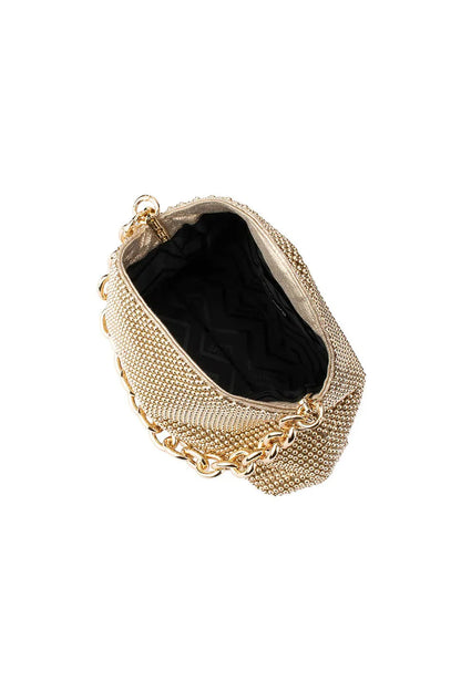 Skylar Ball Mesh Bag - Gold