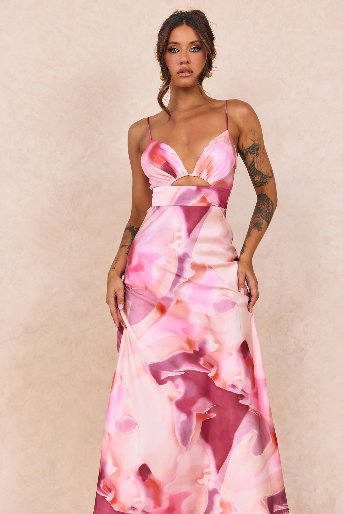 Celia Maxi Dress - Pink Multi
