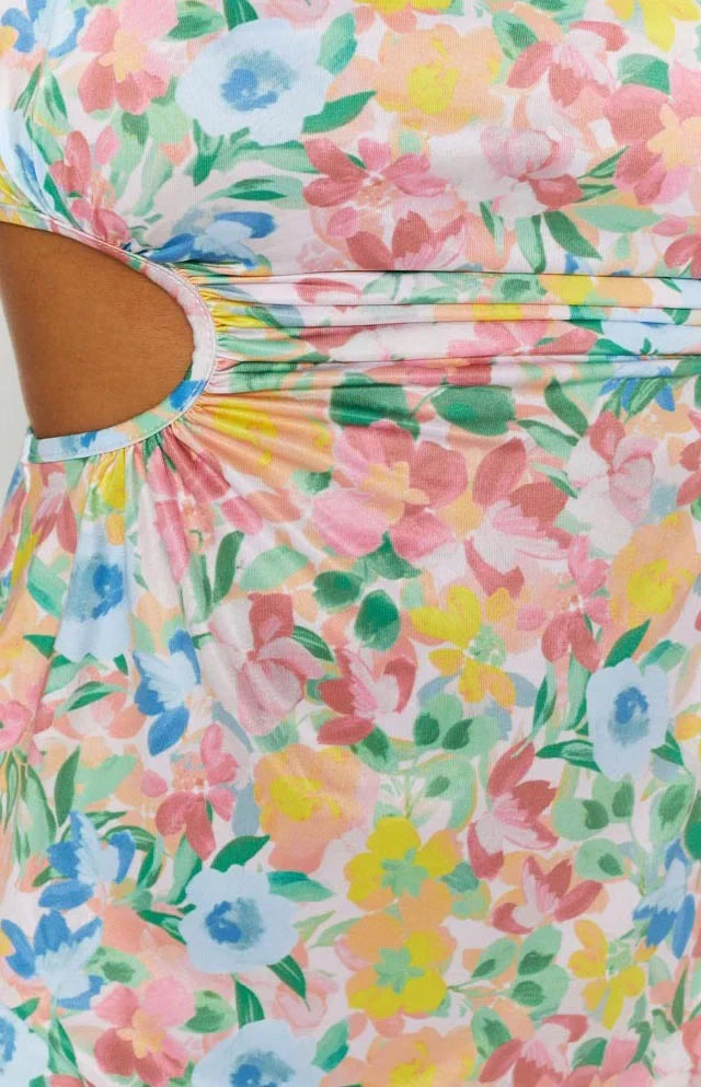 Jenna Cut Out Mini Dress Multi