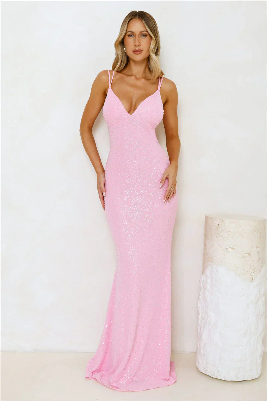 Shimmering Elegance Maxi Dress