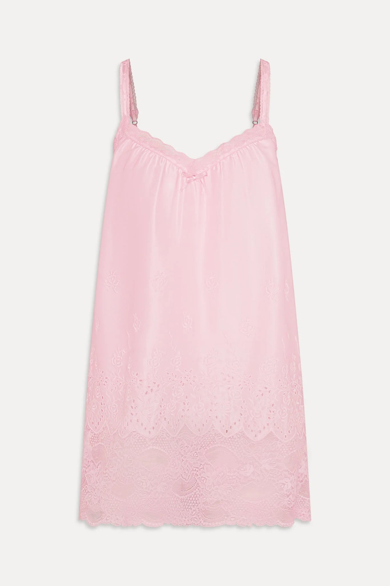 First Crush Satin Babydoll Dress - Pillow Talk Pink