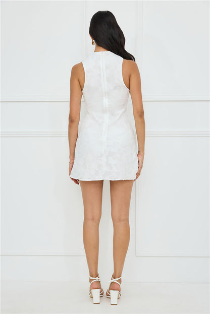 Darling Delight Mini Dress White