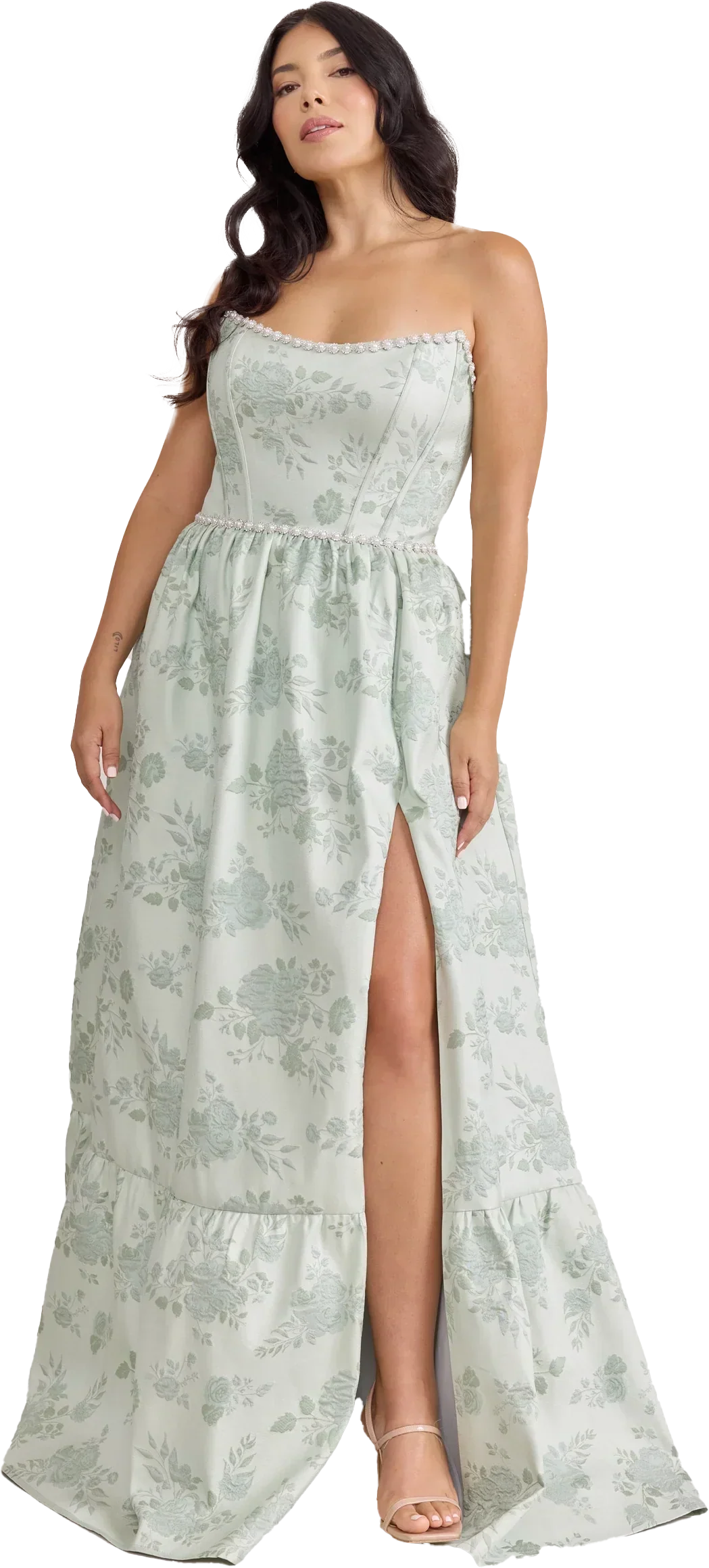 Ellapink Luxe Jacquard Dress | Made To Order