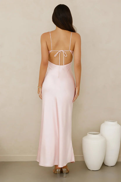 Chic 'Fit Slip Satin Maxi Dress