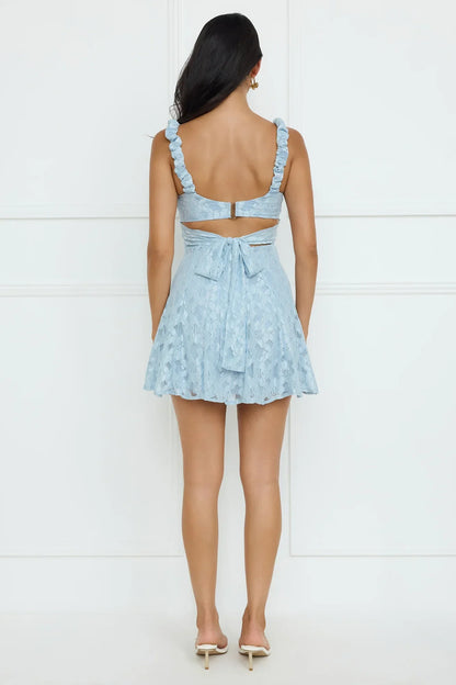 Refreshing Soul Lace Mini Dress