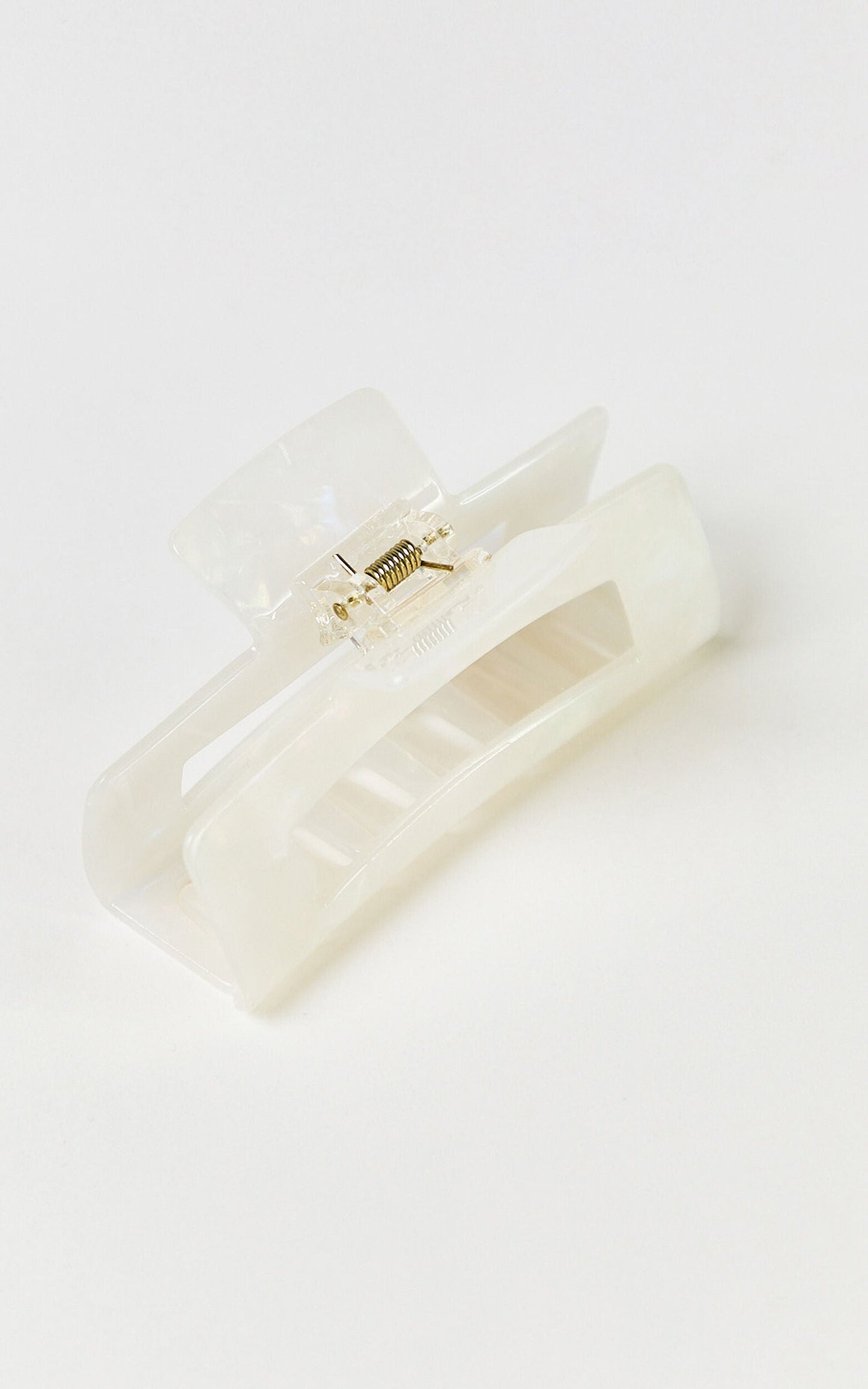 Wilda Hair Clip - Rectangle Claw Hair Clip in Cream