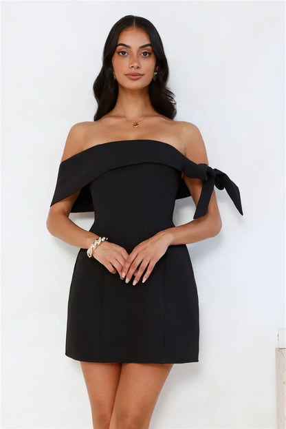 Seashell Dream Off Shoulder Mini Dress