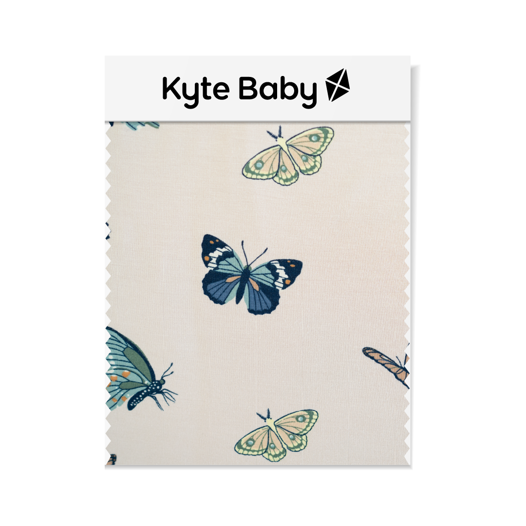 Toddler Crew Neck Tee in Blush Butterfly