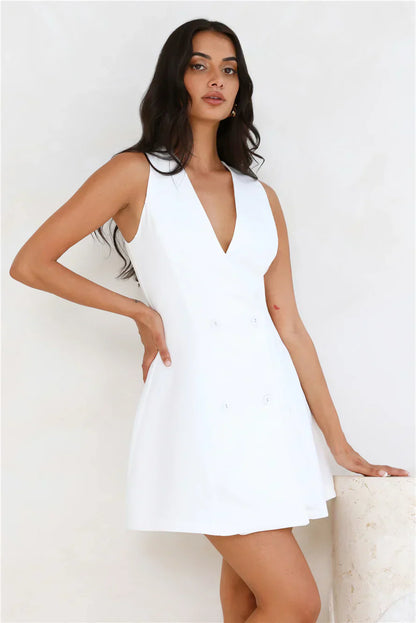 Office Chic Tailored Mini Dress