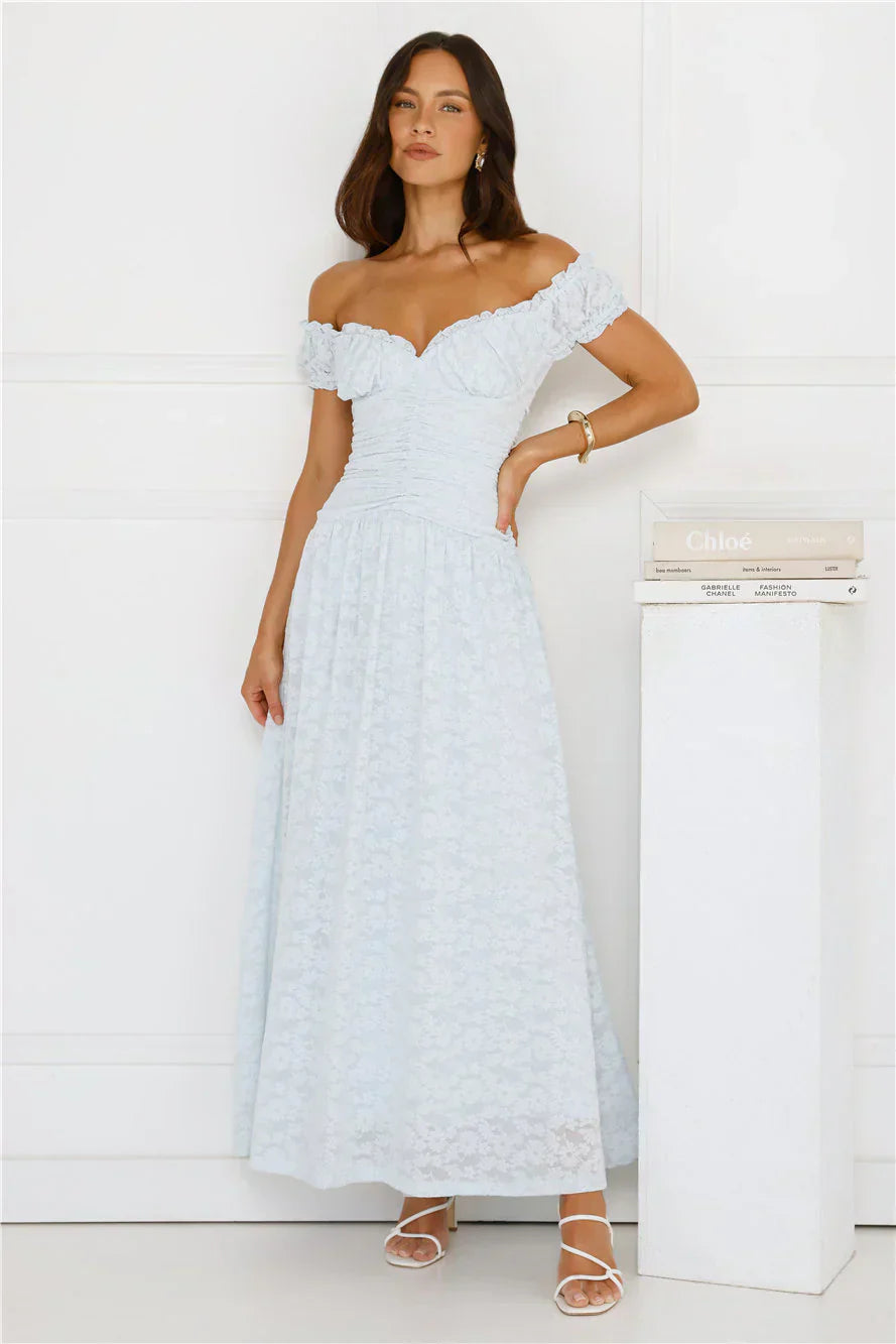 Soft Serve Off Shoulder Maxi Dress