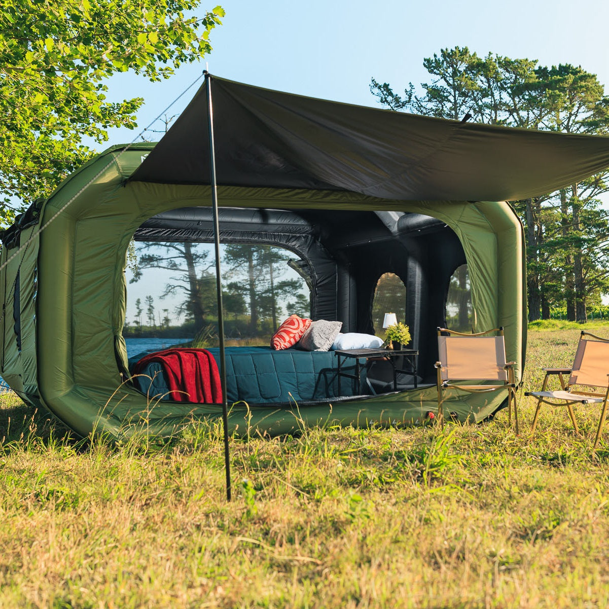 🏕️ The Cube Self-Inflating Tent