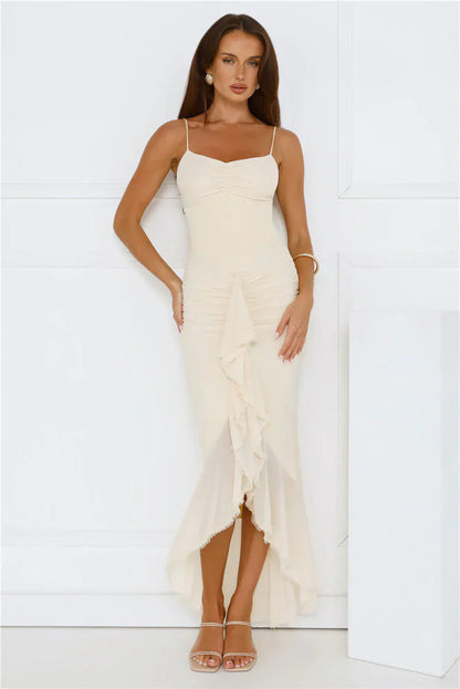 Shimmer In The Dark Mesh Maxi Dress