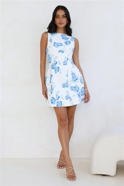 Rosy Horizon Mini Dress