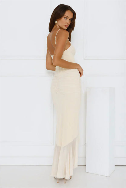 Shimmer In The Dark Mesh Maxi Dress