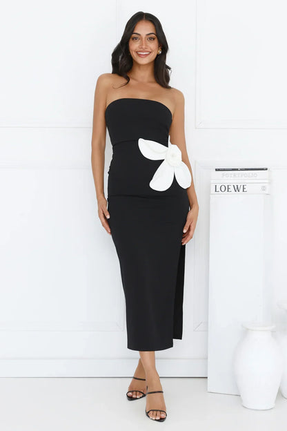 Elisandra Strapless Midi Dress