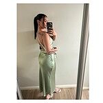 Coolness Calling Satin Maxi Dress White
