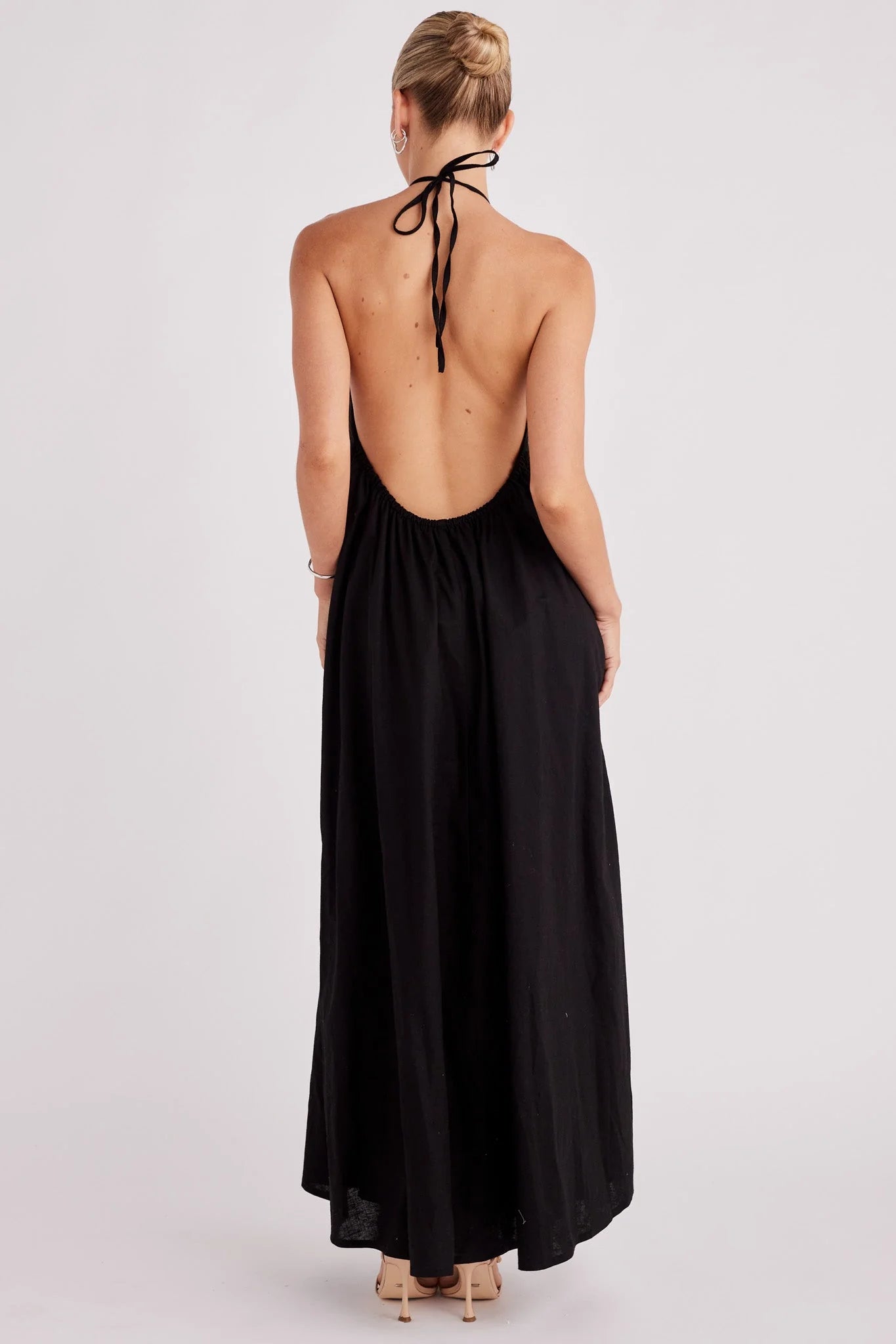 Alysse Halter Maxi Dress - Black