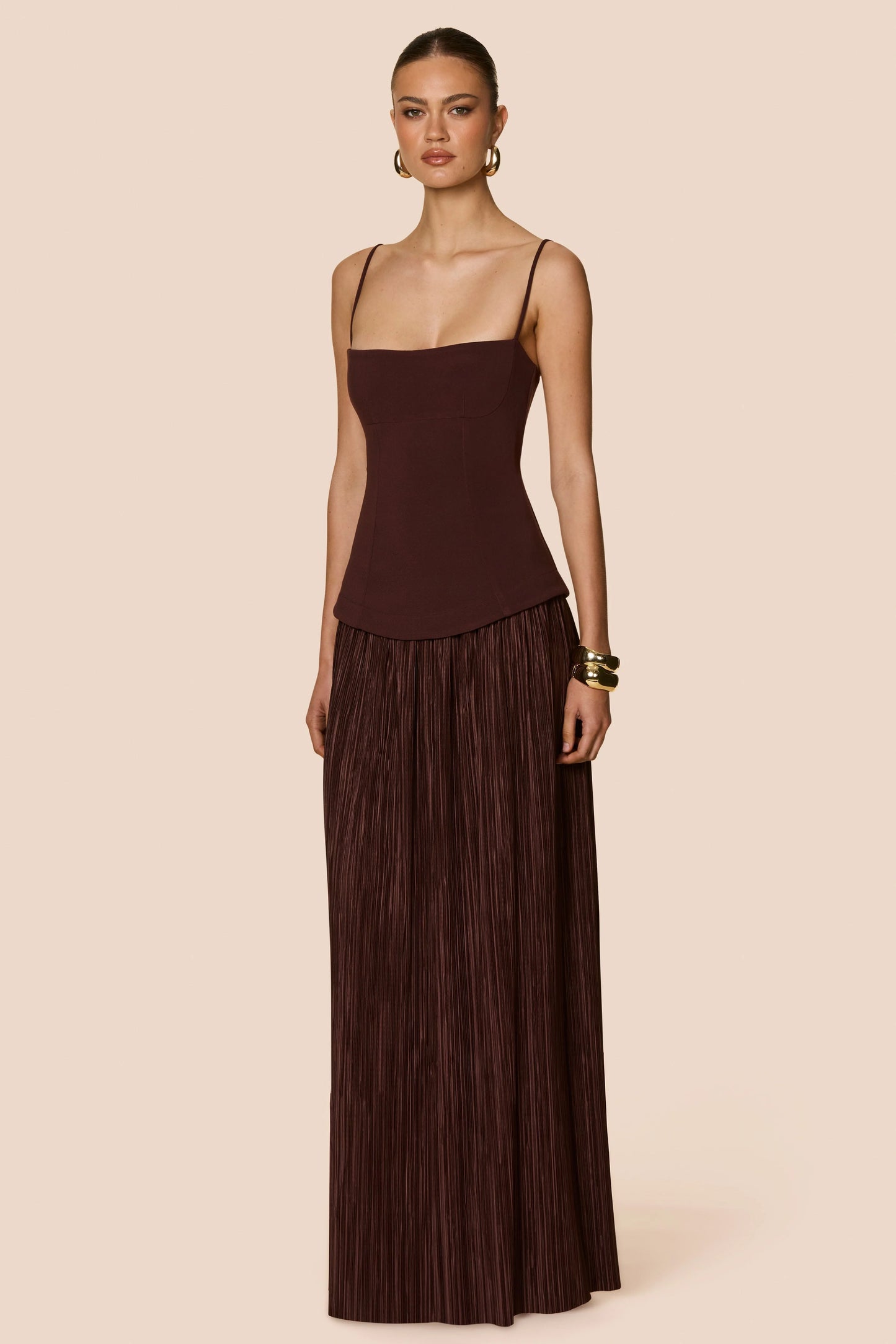 Nookie Darling Maxi Dress - Chocolate