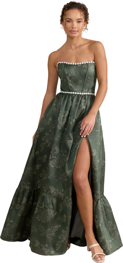 Ellapink Luxe Jacquard Dress | Made To Order