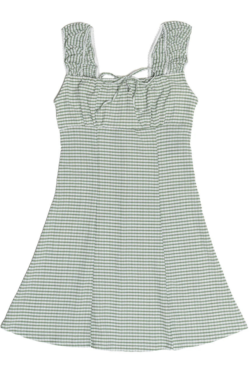 Gingham Fit & Flare Mini Dress