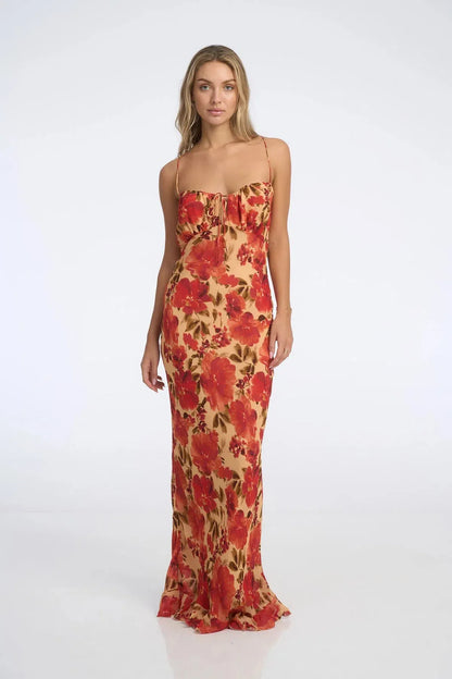 Marta Maxi Dress - Camellia Floral