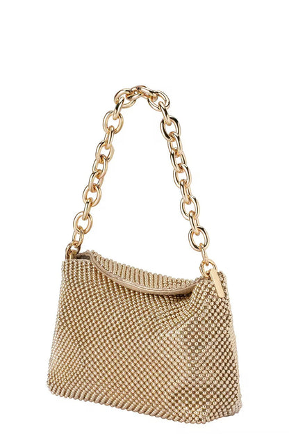 Skylar Ball Mesh Bag - Gold