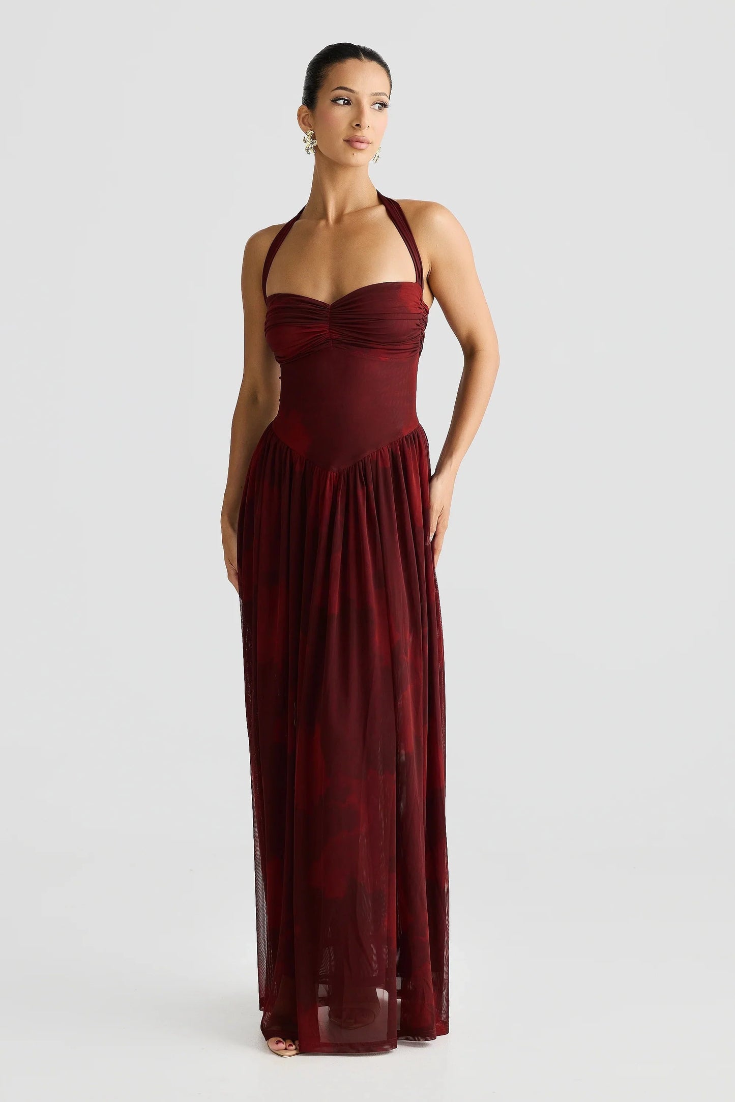 Flora Dress - Marble Print