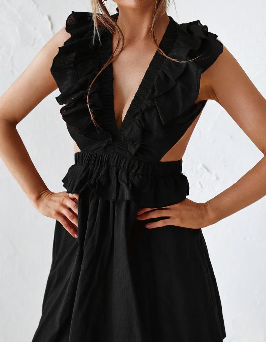 Darina Midi Dress - Black
